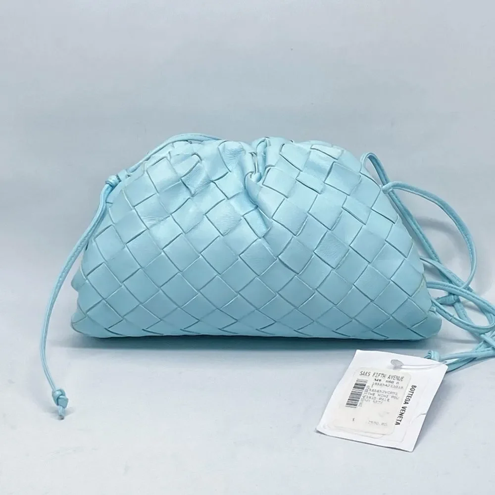 Bottega Veneta Pouch Mini Intrecciato leather clutch